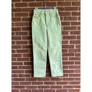 RE/DONE Pistachio Green 26 Straight Leg Denim 70s Stove Pipe Proto Sample NWOT‎